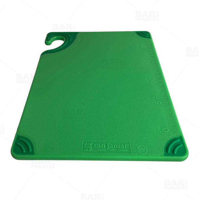 San Jamar Saf-T-Grip X-Pediter Cutting Board, 9 x 12 x 3/8 in, NSF, Gr —  Bar Products
